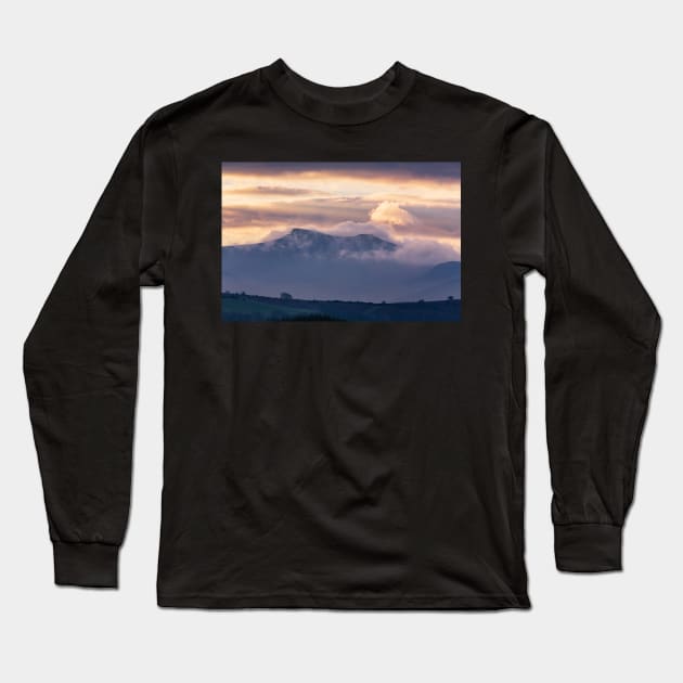 Pen y Fan and Corn Du, Brecon Beacons Long Sleeve T-Shirt by dasantillo